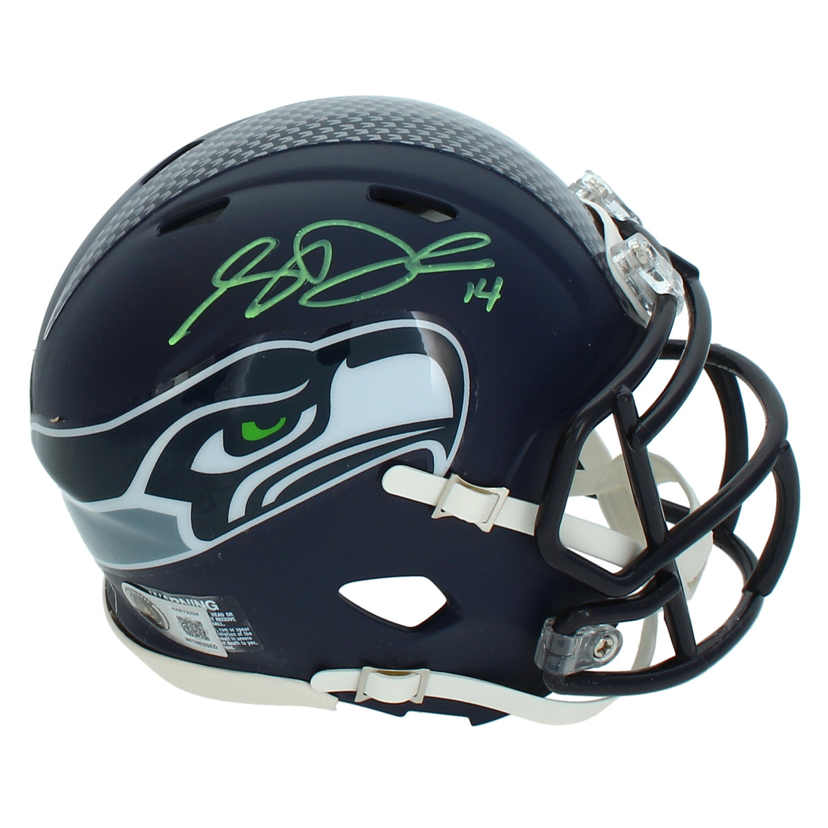 Sam Darnold Autographed Seattle Seahawks Speed Mini Helmet Beckett Witnessed
