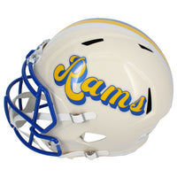 Isaac Bruce & Torry Holt Dual Autographed Los Angeles Rams RETRO Speed Full Size Helmet Beckett
