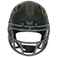 D.J. Moore Autographed Buffalo Bills 2025 Salute to Service Mini Helmet Beckett