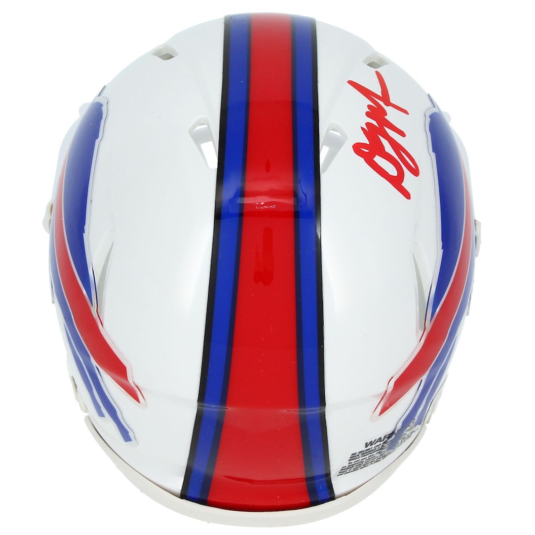D.J. Moore Autographed Buffalo Bills Speed Mini Helmet Beckett Witnessed