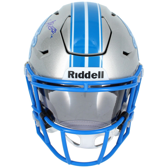 Amon-Ra St. Brown Autographed Detroit Lions SpeedFlex Midi Helmet Beckett