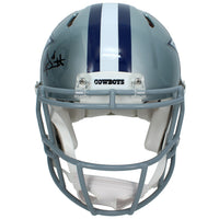 Dak Prescott Autographed Dallas Cowboys Speed Authentic Helmet Beckett Witnessed