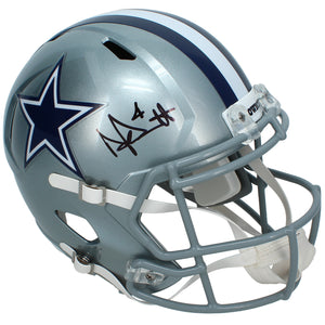 Dak Prescott Autographed Dallas Cowboys Speed Full Size Helmet Beckett