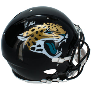 Travis Hunter Autographed Jacksonville Jaguars Speed Authentic Helmet Beckett