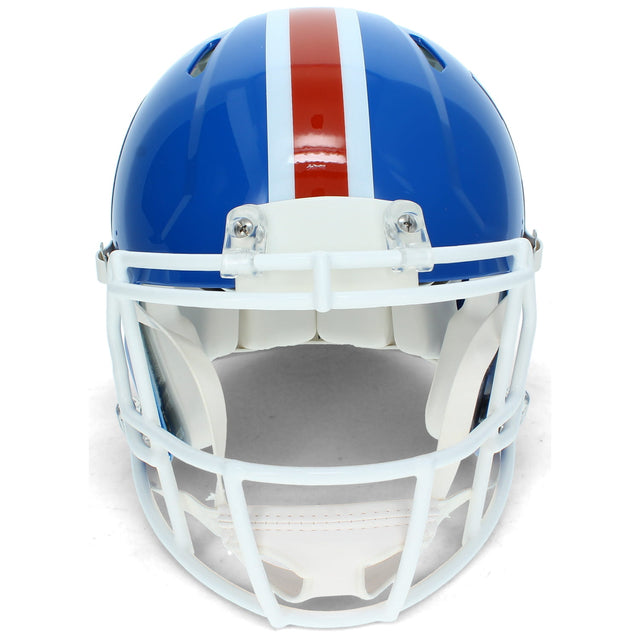 Troy Franklin Autographed Denver Broncos 1975-96 Throwback Speed Authentic Helmet Beckett