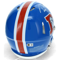 Troy Franklin Autographed Denver Broncos 1975-96 Throwback Speed Authentic Helmet Beckett