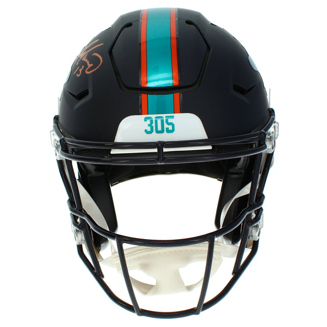 Dan Marino Autographed Miami Dolphins Black Rivalries Speedflex Authentic Helmet Beckett