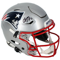 Christian Gonzalez Autographed New England Patriots Speedflex Authentic Helmet Beckett