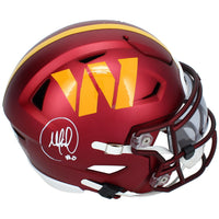 Mike Sainristill Autographed Washington Commanders Speedflex Midi Helmet Beckett