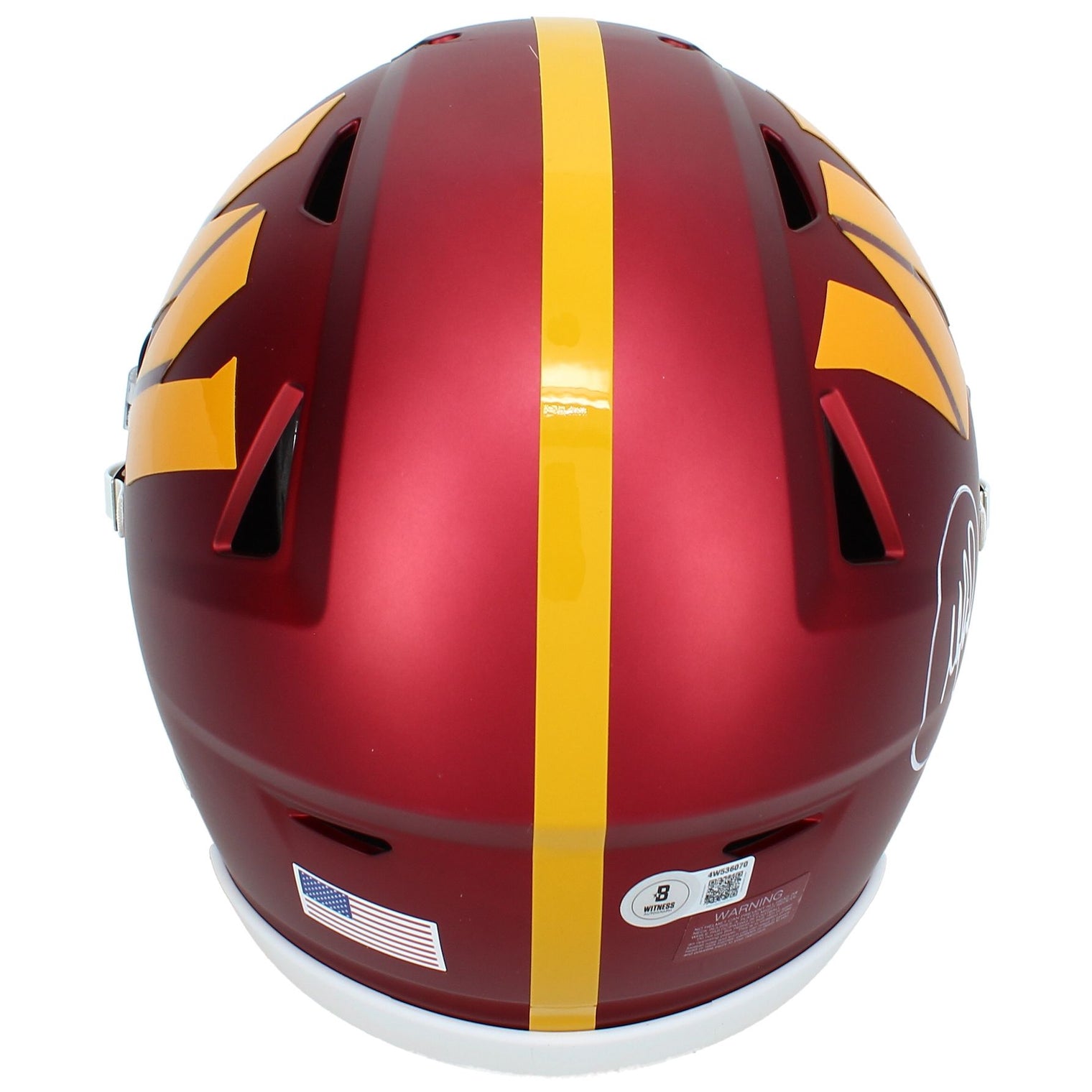 Mike Sainristill Autographed Washington Commanders Speedflex Midi Helmet Beckett