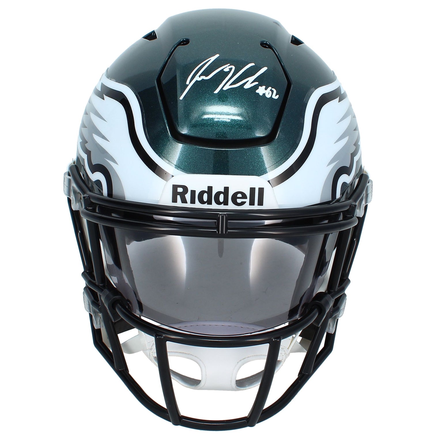 Jason Kelce Autographed Philadelphia Eagles SpeedFlex Midi Helmet PSA