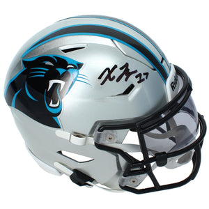 Xavier Legette Autographed Carolina Panthers SpeedFlex Midi Helmet Beckett