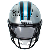 Xavier Legette Autographed Carolina Panthers SpeedFlex Midi Helmet Beckett
