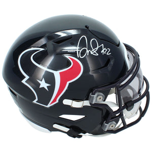 David Montgomery Autographed Houston Texans SpeedFlex Midi Helmet Beckett
