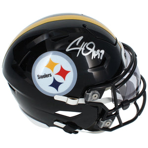 Cam Heyward Autographed Pittsburgh Steelers SpeedFlex Midi Helmet Beckett