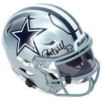 Javonte Williams Autographed Dallas Cowboys SpeedFlex Midi Helmet Beckett