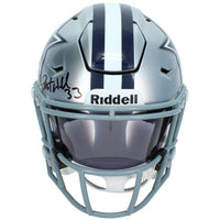 Javonte Williams Autographed Dallas Cowboys SpeedFlex Midi Helmet Beckett