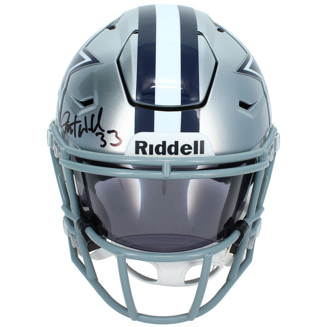 Javonte Williams Autographed Dallas Cowboys SpeedFlex Midi Helmet Beckett