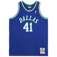 Dirk Nowitzki Autographed Dallas Mavericks Blue Authentic 1998-99 Jersey Fanatics