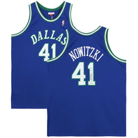 Dirk Nowitzki Autographed Dallas Mavericks Blue Authentic 1998-99 Jersey Fanatics