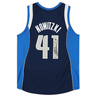 Dirk Nowitzki Autographed Dallas Mavericks 2010 Blue Nike Jersey Fanatics