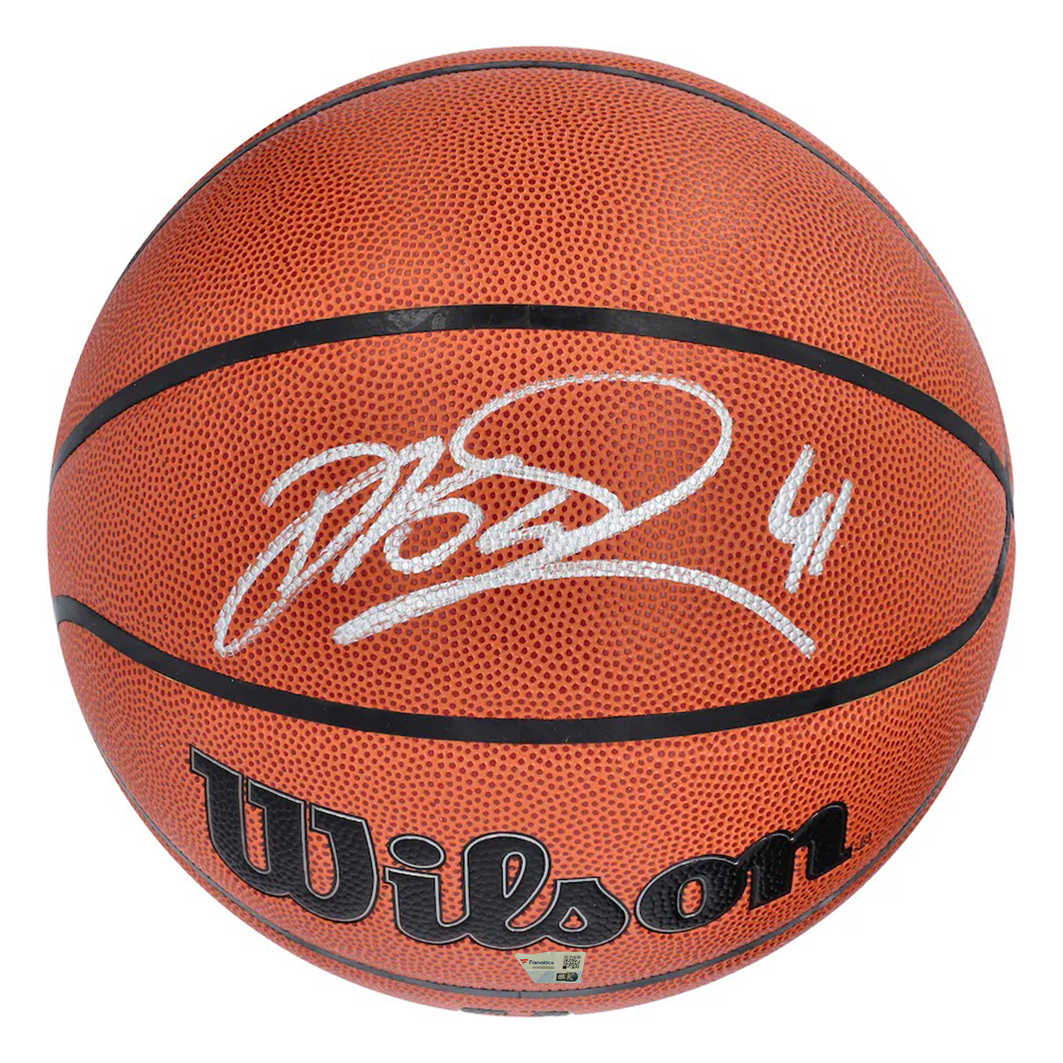 Dirk Nowitzki Autographed Dallas Mavericks Wilson Basketball Fanatics
