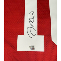 Joe Montana Autographed San Francisco 49ers Mitchell &amp; Ness Red Replica Jersey Fanatics