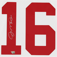 Joe Montana Autographed San Francisco 49ers White Mitchell & Ness Legacy Collection Jersey Fanatics