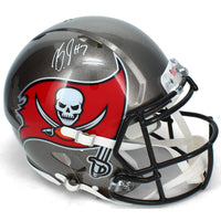 Bucky Irving Autographed Tampa Bay Buccaneers Speed Authentic Helmet Beckett
