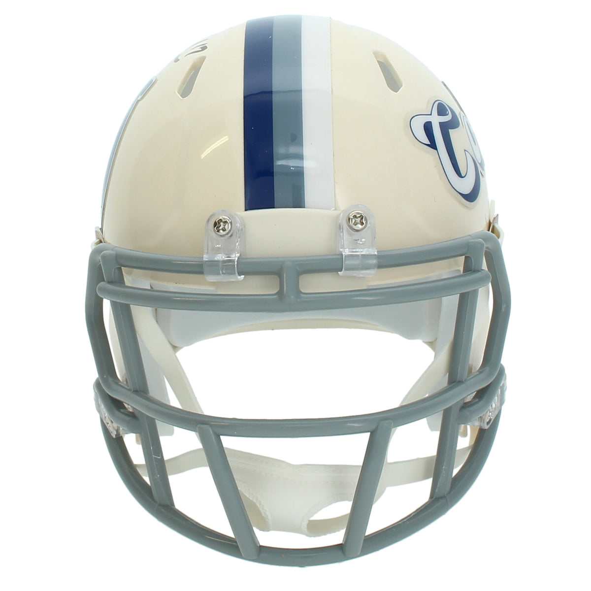 Daniel Jones Autographed Indianapolis Colts RETRO Speed Mini Helmet Fanatics