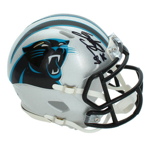 Steve Smith Autographed Carolina Panthers Speed Mini Helmet Fanatics
