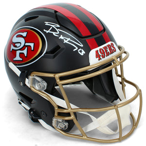 Brock Purdy Autographed San Francisco 49ers Black Rivalries Speedflex Authentic Helmet Beckett