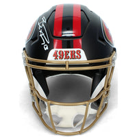 Brock Purdy Autographed San Francisco 49ers Black Rivalries Speedflex Authentic Helmet Beckett