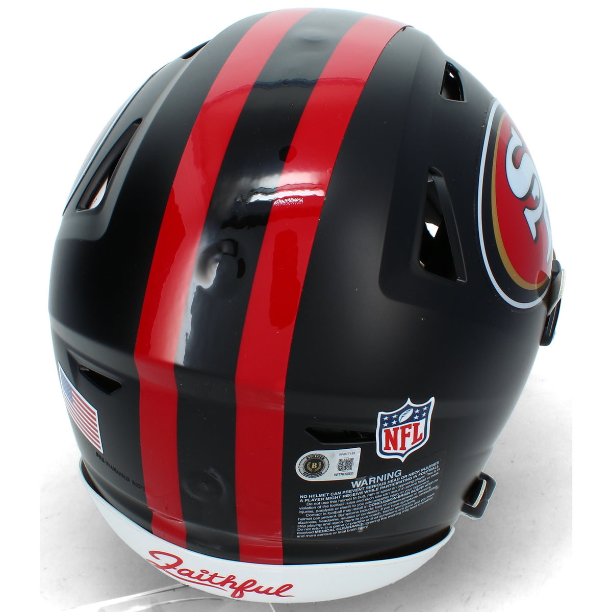 Brock Purdy Autographed San Francisco 49ers Black Rivalries Speedflex Authentic Helmet Beckett