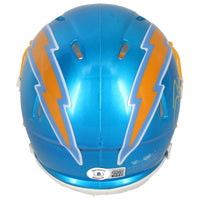 Justin Herbert Autographed Chargers Flash Speed Mini Helmet Beckett