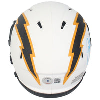 Justin Herbert Autographed Los Angeles Chargers Lunar Speed Mini Helmet Beckett