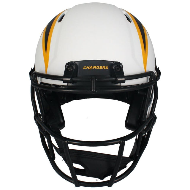 Justin Herbert Autographed "2020 OROY" Chargers Lunar Authentic Helmet Beckett