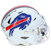 Khalil Shakir Autographed Buffalo Bills Speedflex Midi Helmet Beckett Witnessed
