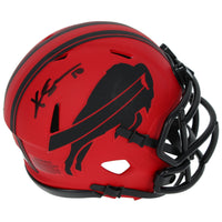 Khalil Shakir Autographed Buffalo Bills RAVE Speed Mini Helmet Beckett Witnessed