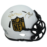 Tom Brady / Joe Montana NFL Shield Lunar Mini Speed Helmet Fanatics LE 24