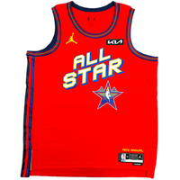 Shai Gilgeous-Alexander Autographed OKC Red Nike 2025 NBA All-Star Game Swingman Jersey Panini LE 50