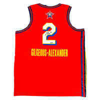 Shai Gilgeous-Alexander Autographed OKC Red Nike 2025 NBA All-Star Game Swingman Jersey Panini LE 50