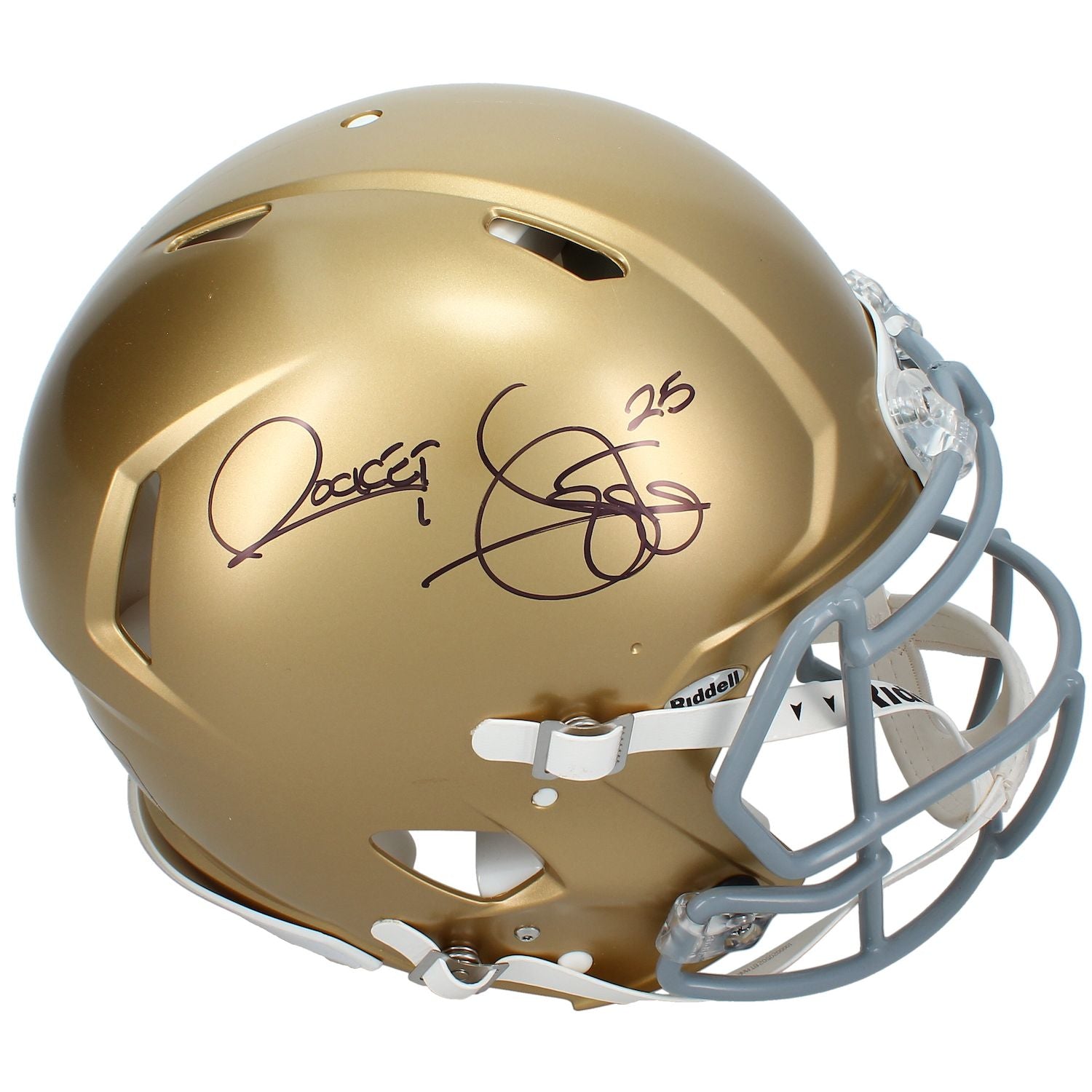 Raghib "Rocket" Ismail Autographed Notre Dame Fighting Irish Speed Authentic Helmet Beckett