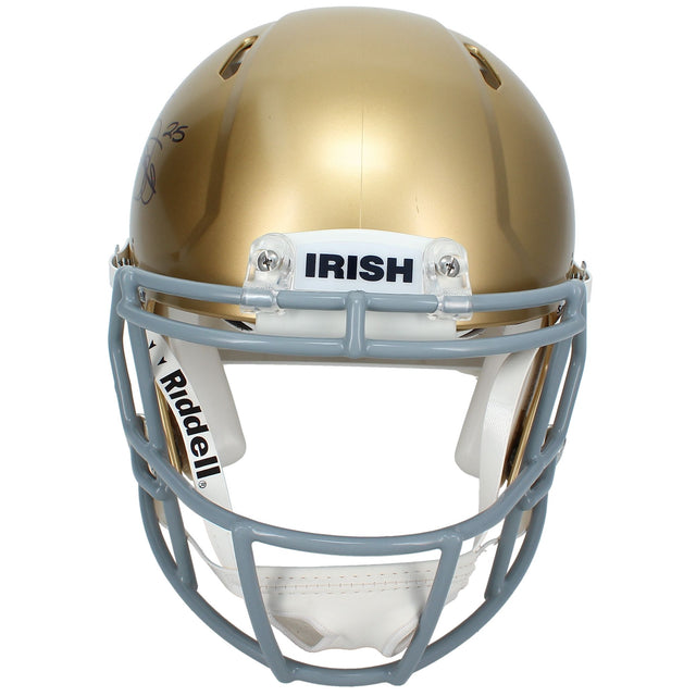 Raghib "Rocket" Ismail Autographed Notre Dame Fighting Irish Speed Authentic Helmet Beckett