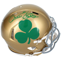 Raghib "Rocket" Ismail Autographed Notre Dame Fighting Irish 2022 Alternate Shamrock Speed Authentic Helmet Beckett
