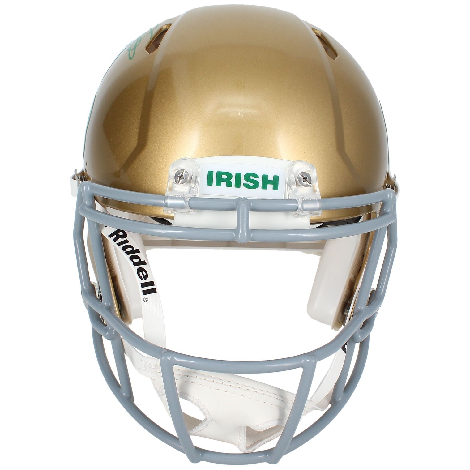 Raghib "Rocket" Ismail Autographed Notre Dame Fighting Irish 2022 Alternate Shamrock Speed Authentic Helmet Beckett