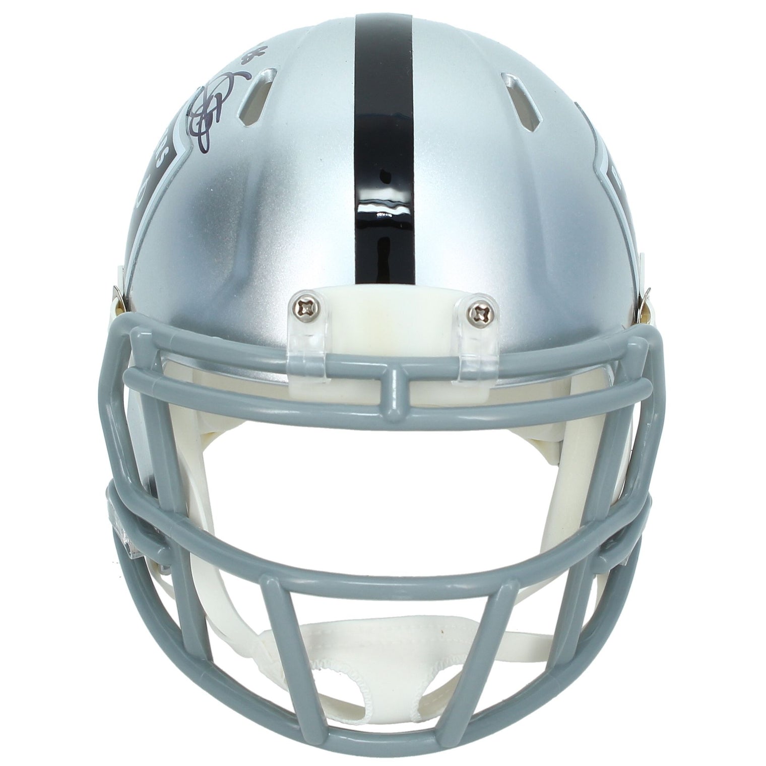 Raghib "Rocket" Ismail Autographed Las Vegas Raiders Speed Mini Helmet Beckett