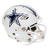 Emmitt Smith Autographed Dallas Cowboys White 2022 Alternate Speedflex Authentic Helmet Beckett