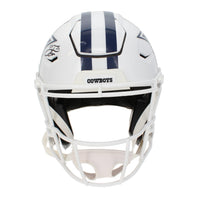 Emmitt Smith Autographed Dallas Cowboys White 2022 Alternate Speedflex Authentic Helmet Beckett