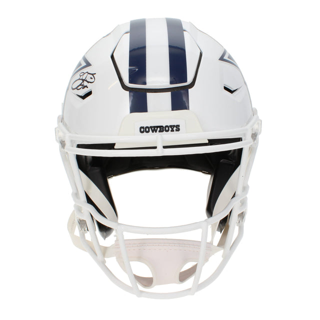 Emmitt Smith Autographed Dallas Cowboys White 2022 Alternate Speedflex Authentic Helmet Beckett